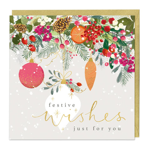 Festive Wishes For You Christmas Card