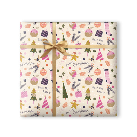 Deck The Halls Christmas Wrapping Paper