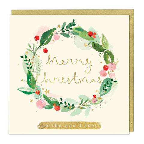 To The One I Love Merry Christmas Card