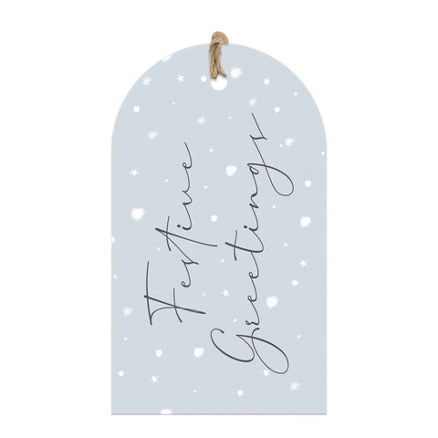 Season's Greetings Christmas Gift Tag