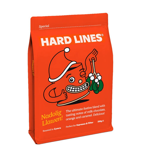 Hard Lines Coffee - Nadolig Christmas Coffee 250g