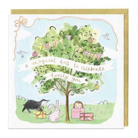 Magical Day Tree Celebration Card