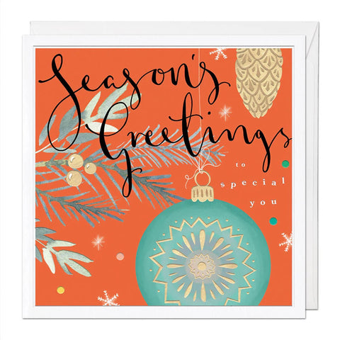 Season's Greetings Luxury Christmas Card