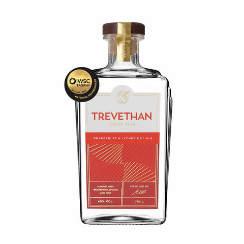 Trevethan Grapefruit & Lychee Cornish Gin 70cl