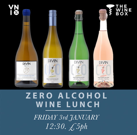 Dry January Lunch Time Tasting with Vino Zero - Friday 3rd January